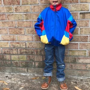Kids vintage 80’s windbreaker